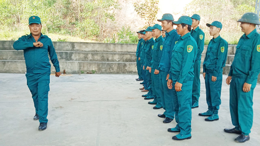 Sơn Động: Các địa phương ra quân huấn luyện lực lượng dân quân tự vệ