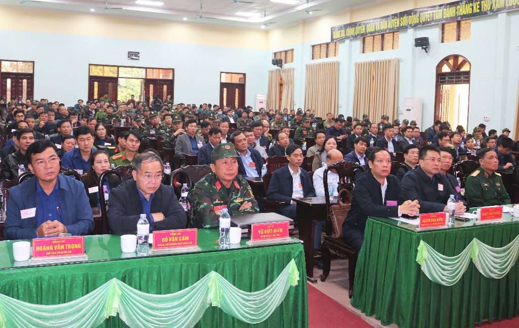Huyện Sơn Động khai mạc diễn tập khu vực phòng thủ năm 2022