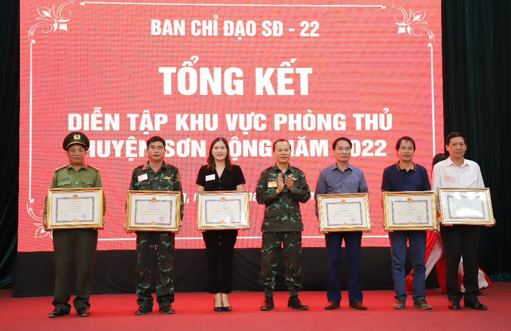 Huyện Sơn Động hoàn thành xuất sắc nhiệm vụ diễn tập khu vực phòng thủ