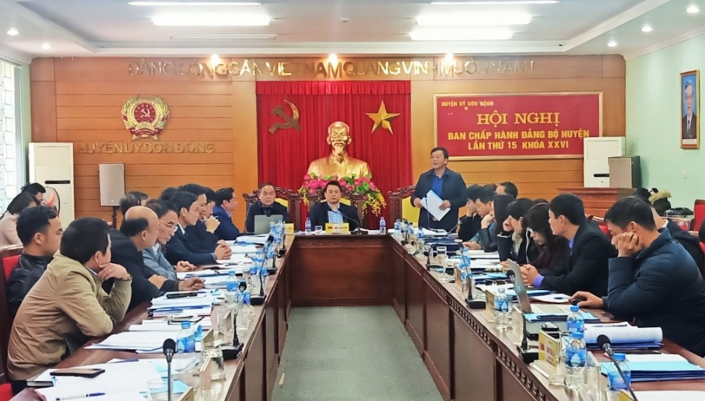 Hội nghị Ban Chấp hành Đảng bộ huyện Sơn Động lần thứ 15: Khắc phục khó khăn, phấn đấu hoàn thành các mục tiêu, nhiệm vụ năm 2023