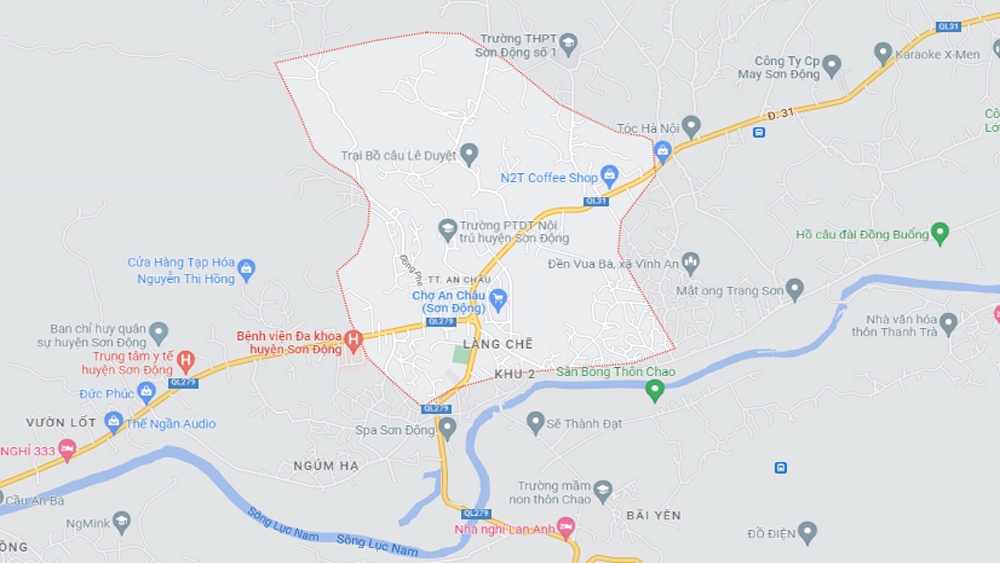 Phê duyệt nhiệm vụ điều chỉnh Quy hoạch chung xây dựng thị trấn An Châu, huyện Sơn Động