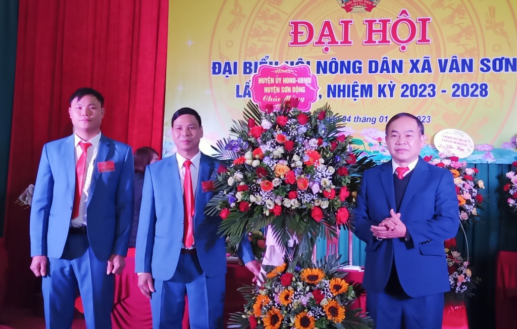 Đại hội điểm Hội Nông dân xã Vân Sơn khoá XXI, nhiệm kỳ 2023- 2028