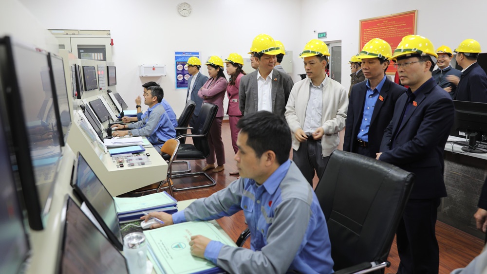 Đoàn Đại biểu Quốc hội tỉnh Bắc Giang giám sát về thực hiện phát triển năng lượng tại Công ty Nhiệt điện Sơn Động