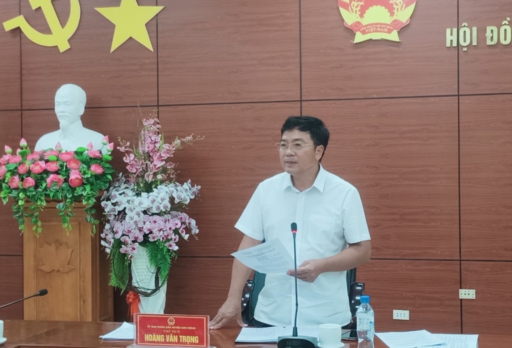 Chủ tịch UBND huyện Hoàng Văn Trọng: Tập trung xúc tiến tiêu thụ vải thiều