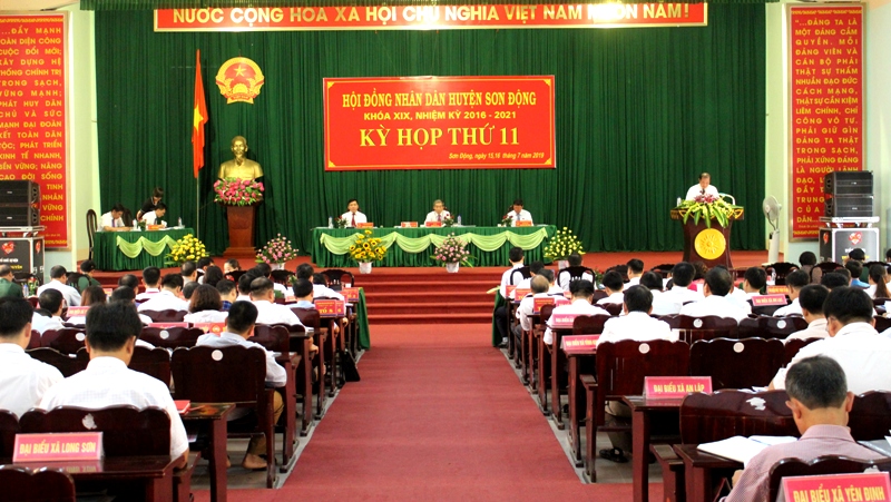 Khai mạc kỳ họp thứ 11 HĐND huyện Sơn Động