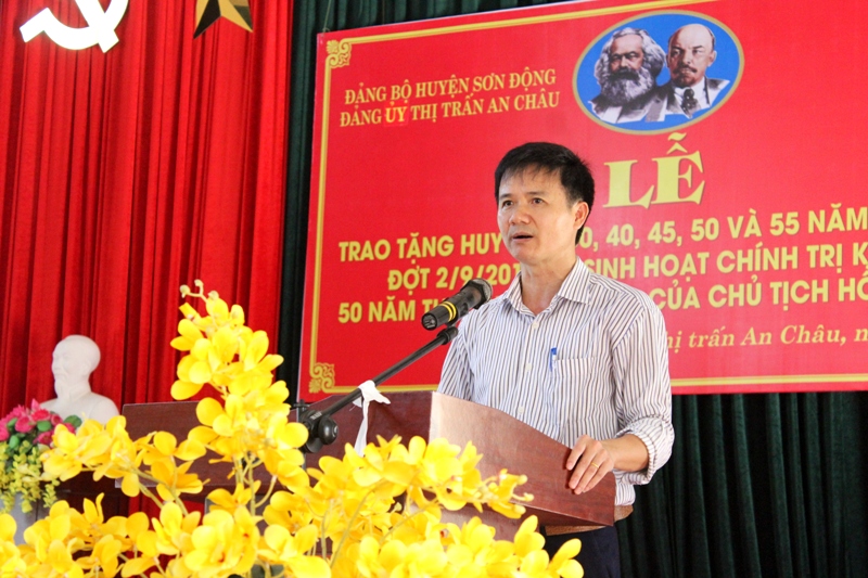 Đảng uỷ thị trấn An Châu tổ chức sinh hoạt chuyên đề về kỷ niệm 50 năm thực hiện Di chúc của Bác