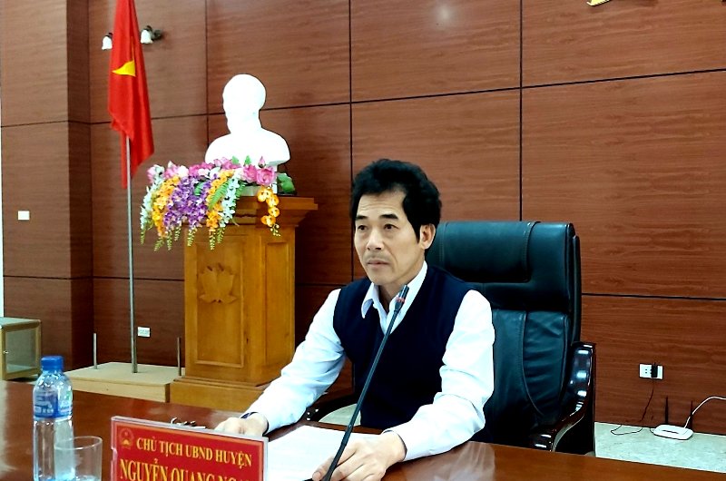 Chủ tịch UBND huyện Nguyễn Quang Ngạn: Tập trung nhiệm vụ trước, trong và sau Tết nguyên đán