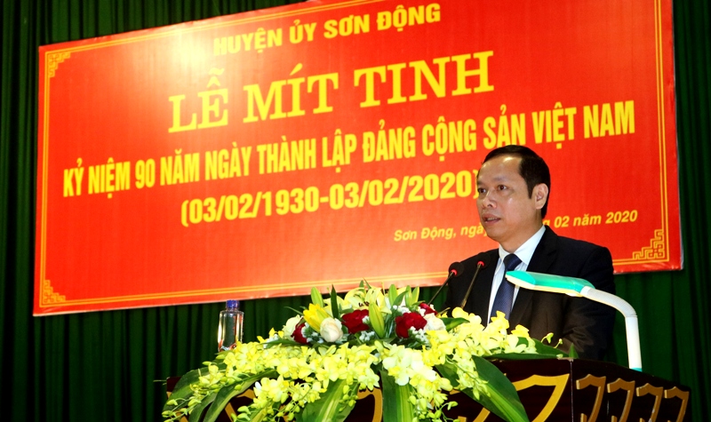 Huyện uỷ Sơn Động kỷ niệm 90 năm Ngày thành lập Đảng