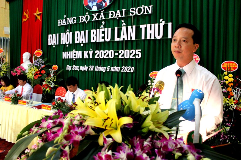 Ông Nguyễn Anh Tuấn được bầu giữ chức Bí thư Đảng bộ xã Đại Sơn, nhiệm kỳ 2020-2025